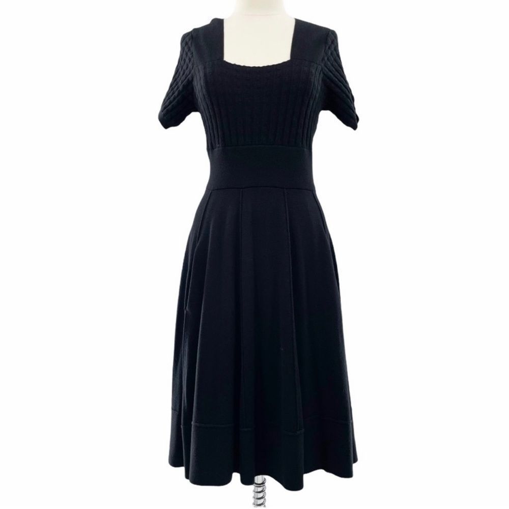 Anne Fontaine Classic Black Knot Midi Dress. Absolutely gorgeous!